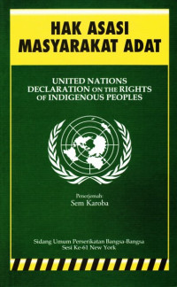 Deklarasi perserikatan bangsa-bangsa tentang hak-hak asasi masyarakat adat