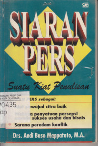 Siaran Pers ;  Suatu kiat penulisan