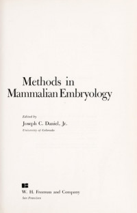 Methods in mammalian embryology