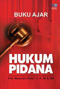 Buku ajar hukum pidana