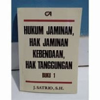 Hukum Jaminan, Hak Jaminan Kebendaan, Hak Tanggungan