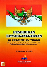 Pendidikan kewarganegaraan di perguruan tinggi