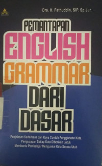 Penetapan English grammar dari dasar