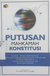 Putusan mahkamah konstitusi