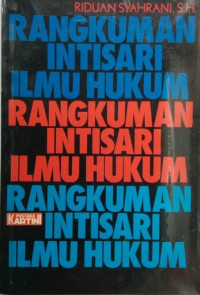 Rangkuman intisari ilmu hukum