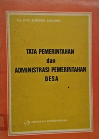 Tata pemerintahan dan administrasi pemerintahan desa