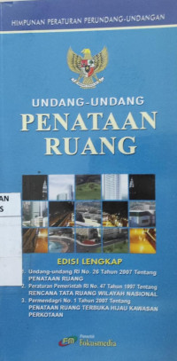 Undang-undang penataan ruang