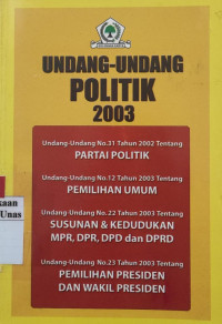 Undang-undang politik 2003