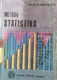 Metoda statistika : untuk bidang biologi, farmasi, geologi ...