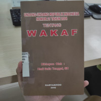 Undang-undang republik indonesia nomor 21 tahun 2004 tentang wakaf