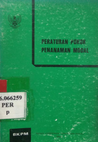 Peraturan pokok penanaman modal