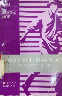 English grammar : principles and facts