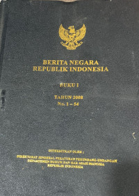 Berita negara Republik Indonesia buku I