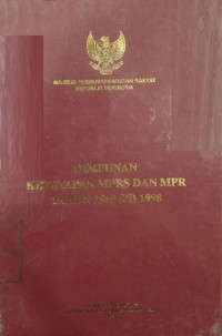 Himpunan ketetapan MPRS dan MPR Tahun 1960 s/d 1998