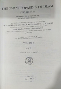 The Encyclopaedia of Islam Volume I A-B