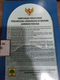 Himpunan perundang undangan di bidang jaminan fusida