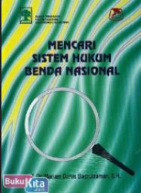 Mencari sistem hukum benda nasional