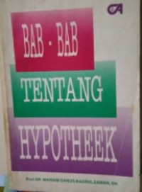 Bab-bab tentang hypotheek