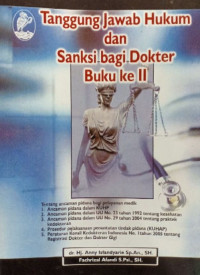 Tanggung jawab hukum dan sanksi bagi dokter buku ke II