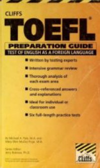 Cliffs test of english as a foreign language : preparation guide