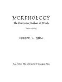 Morphology : the descriptive analysis of words