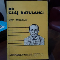 DR G.S.S.J Ratulangi