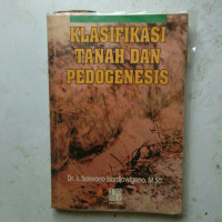 Klasifikasi tanah dan pedogenesis