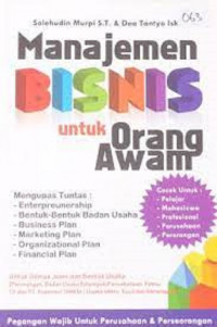 Manajemen bisnis untuk orang awam