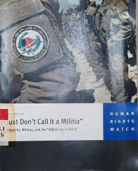 Just don't call it a militia : impunity, militias, and the 