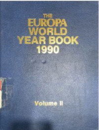 The Europa world year book 1990 (volume 2)