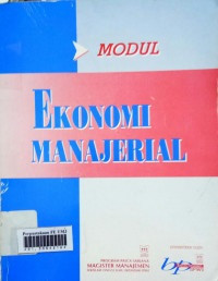 Modul ekonomi manajerial