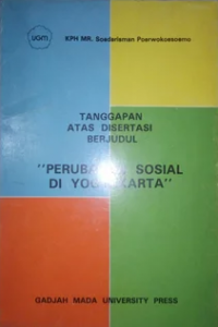 Tanggapan atas disertasi berjudul perubahan sosial di Yogyakarta