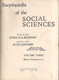 Encyclopaedia of the social sciences (volume 3)