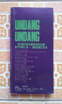 Undang-undang kewarganegaraan republik - indonesia