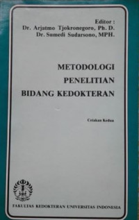 Metodologi penelitian bidang kedokteran