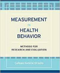 Measurement in health behavior methods for research and evaluation