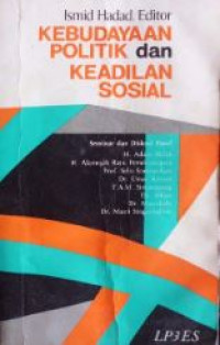 Kebudayaan politik dan keadilan sosial