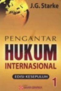 Pengantar hukum internasional 1