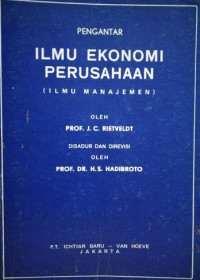 Pengantar ilmu ekonomi perusahaan (ilmu manajemen)