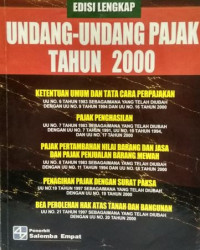 Undang-undang pajak tahun 2000