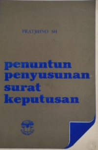 Penuntun penyusunan surat keputusan