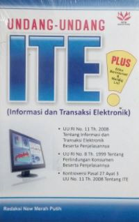 Undang-undang ITE (informasi dan transaksi elektronik)