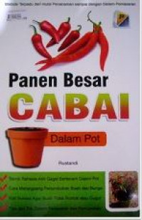 Panen besar cabai dalam pot