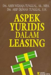 Aspek yuridis dalam leasing