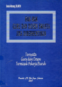 Hak-hak guru dan dosen swasta jika diberhentikan