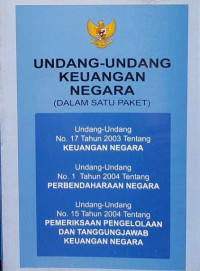 Undang-undang keuangan negara : dalam satu paket