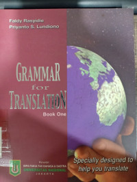 Grammar for translation : specially designed to help you translate