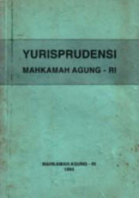 Yurisprudensi Mahkamah Agung RI