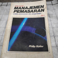 Manajemen pemasaran : analisis perencanaan dan pengendalian , jilid 1