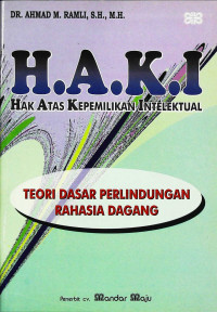 H.a.k.i (hak atas kepemilikan intelektual) : teori dasar perlindungan rahasia dagang